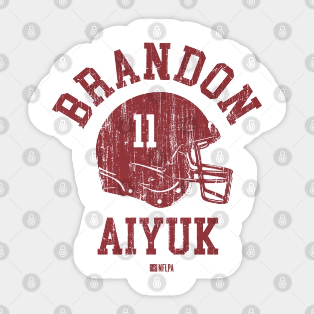 Brandon Aiyuk San Francisco Helmet Font Sticker by TodosRigatSot